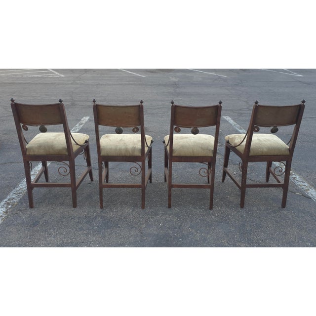 1990s Vintage Handmade Rustic Dining Set Attributed to Carlo De Anda For Sale - Image 5 of 16