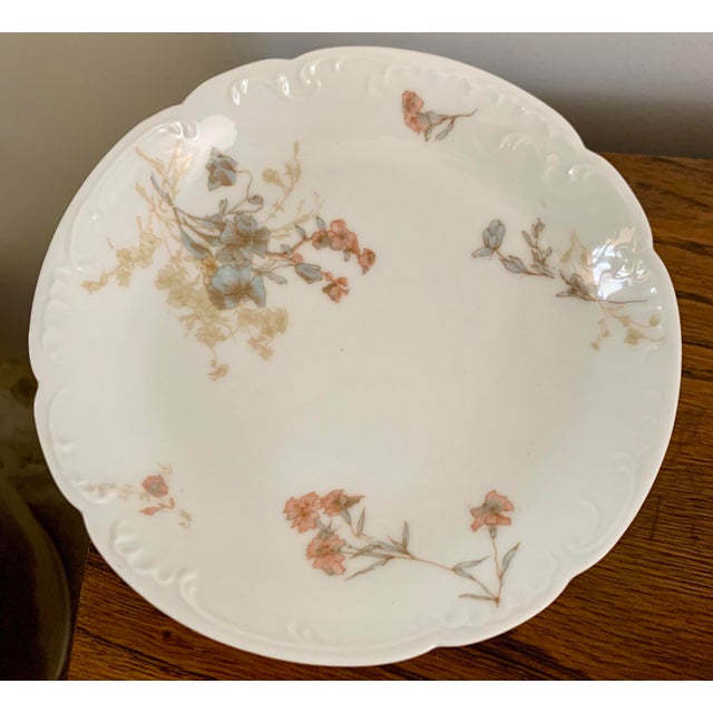 Ceramic Antique Haviland Limoges Hand Decorated Dinner Ware - Set of 18 For Sale - Image 7 of 10