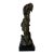 1950's George Koras Abstract Female Bronze Sculpture on Black Wood Base For Sale