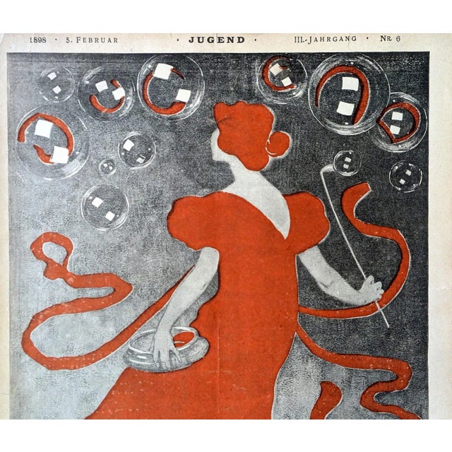 Jugend Magazine 1898 J. R. Witzel Cover Print For Sale - Image 4 of 4