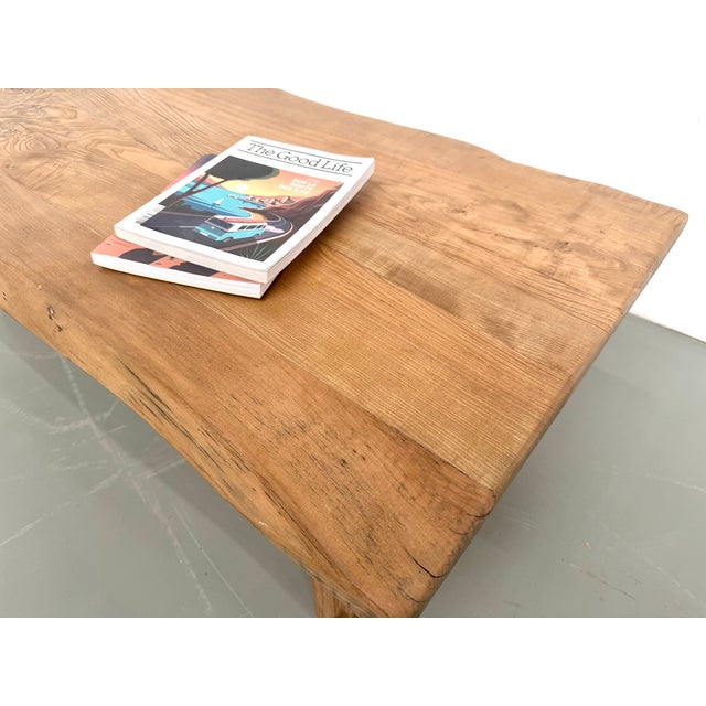 Wood Brutalist Free-Form Coffee Table in Oak, 1950s For Sale - Image 7 of 18