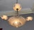 Art Deco Chandelier in Salmon-Colored Sandblasted and Polished Clear Glass from Muller Frères For Sale - Image 6 of 18