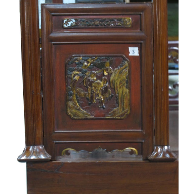 Vintage Chinese Wedding Canopy Bed For Sale - Image 10 of 11