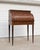 French Vintage Louis XVI Solid Wood Cylinder Desk With Rich Mahogany Finish and Green Marble Top For Sale - Image 3 of 7