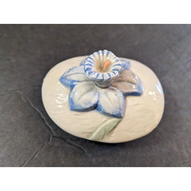 White Vintage Mid-Century Modern Fitz and Floyd Large Easter Rabbit Bunny Teapot W/ Lid For Sale - Image 8 of 10