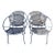Set of 4 Radar Salterini Dining Chairs Maurizio Tempestini Attributed For Sale