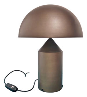 Atollo Table Lamp in Bronze Metal by Vico Magistretti for Oluce, 2010s