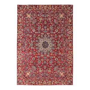 Pasargad DC Red Hand Knotted Persian Isfahan