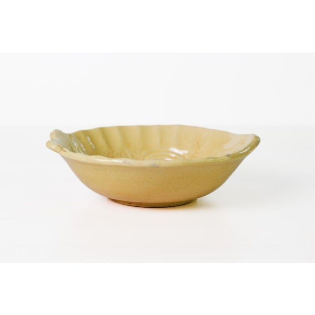 Yellow 1950s Mid-Century Modern Aegitna Vallauris French Pottery Fish Bowl in Yellow Glaze For Sale - Image 8 of 15