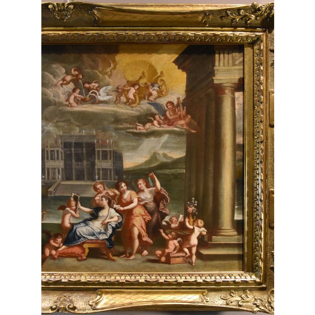 Follower of Francesco Albani, The Toilette of Venus, 1500s-1600s, Oil on Canvas For Sale - Image 11 of 17