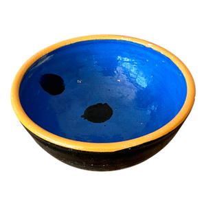 Vintage Boho Studio Pottery Polka Dot Bowl