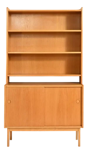 Vintage Scandinavian Bookcase in Oak, 1960s