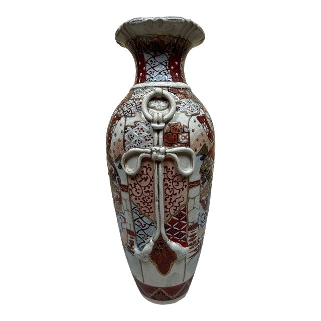 Satsuma Warrior Vase For Sale