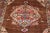 Vintage Turkish Kars Rug With Medallion on a Brown Field With Pops of Color 9'4" X 10'2" For Sale - Image 9 of 10