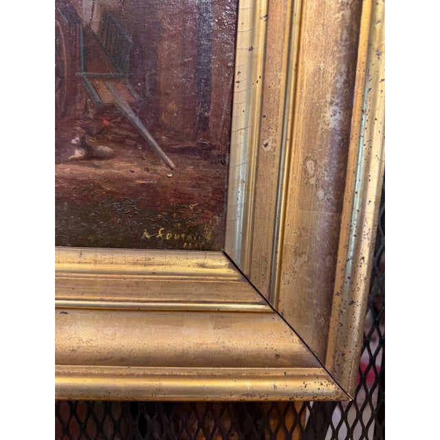 Vintage French Painting For Sale In Nashville - Image 6 of 7