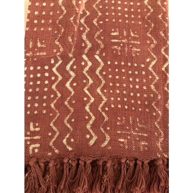 Contemporary Cotton Handwoven Block Printed Throw Blanket Chairish