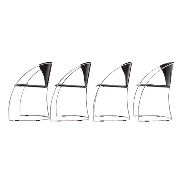 Arrben Linda Dining Chairs, Italy, 1982, Set of 4 For Sale