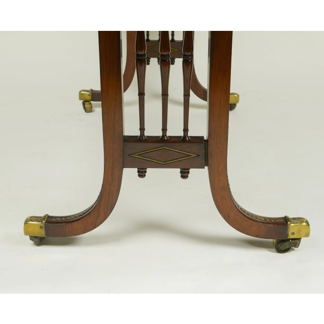 Regency Rosewood and Gilt-Metal Mounted Sofa Table For Sale - Image 10 of 11