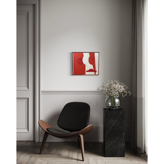 Mid-Century Modern 1966 Gwen Stone “C-3” California Modernist Mixed-Media Collage Painting For Sale - Image 3 of 17