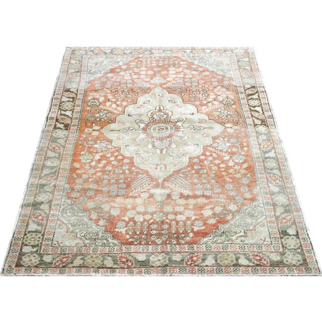 1960s 1960s Turkish Oushak Rug For Sale - Image 5 of 6