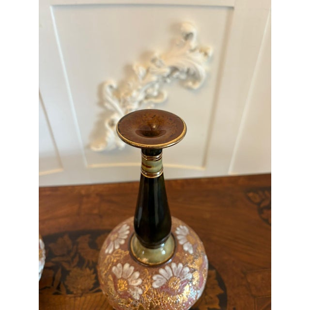 Slater Stoneware Vases from Royal Doulton, 1880s, Set of 2 For Sale - Image 11 of 12