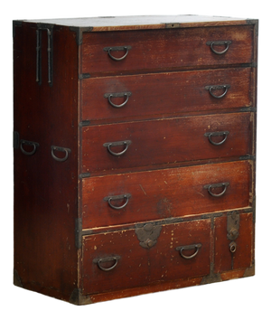Japanese Tansu Chest of Drawers, 1870