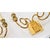 Vintage French Brass & Glass Wall Sconces - A Pair For Sale - Image 13 of 14
