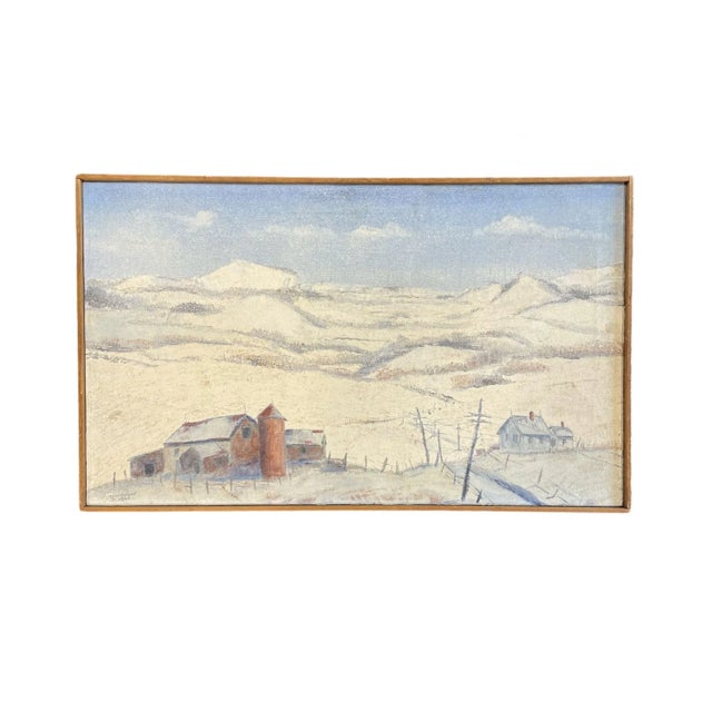 Theodore Donaldson, Winter Landscape, 20th Century, Painting For Sale - Image 5 of 5