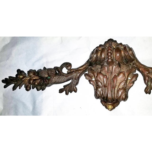 French Large 19c French Bronze Dore' Decorative Mount For Sale - Image 3 of 6