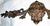 French Large 19c French Bronze Dore' Decorative Mount For Sale - Image 3 of 6