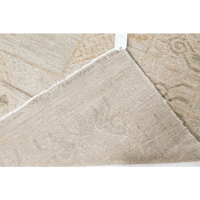 Contemporary square Samarkand Botanic handmade wool rug by Doris Leslie Blau Size: 13'7" × 13'7" (414 × 414 cm). Samarkand...