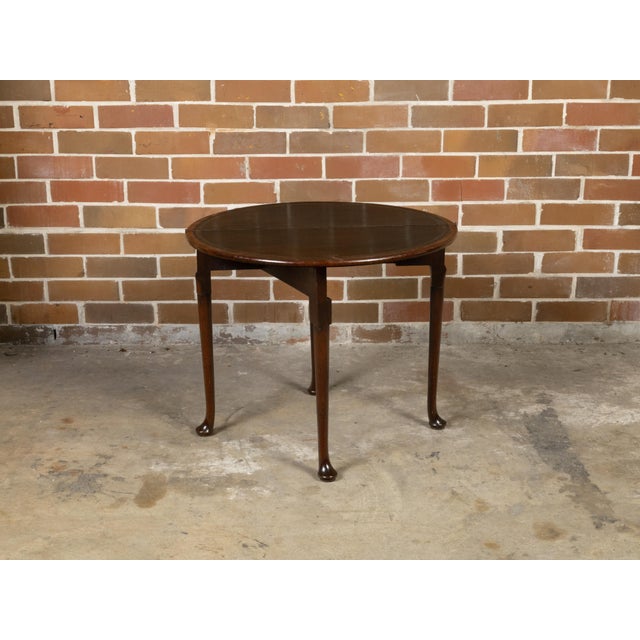 English Georgian Period 1820s Demilune Flip Top Console Table with Compartment For Sale - Image 12 of 12