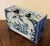 Blue Antique 18th Century English George III Lambeth Delft Blue & White Pottery Flower Brick Circa 1770 For Sale - Image 8 of 16