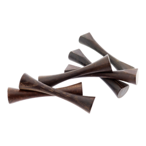 1970s Set of 6 Saap Danish Modern Rosewood Turned Wooden Knife Rest by Michael Bloch