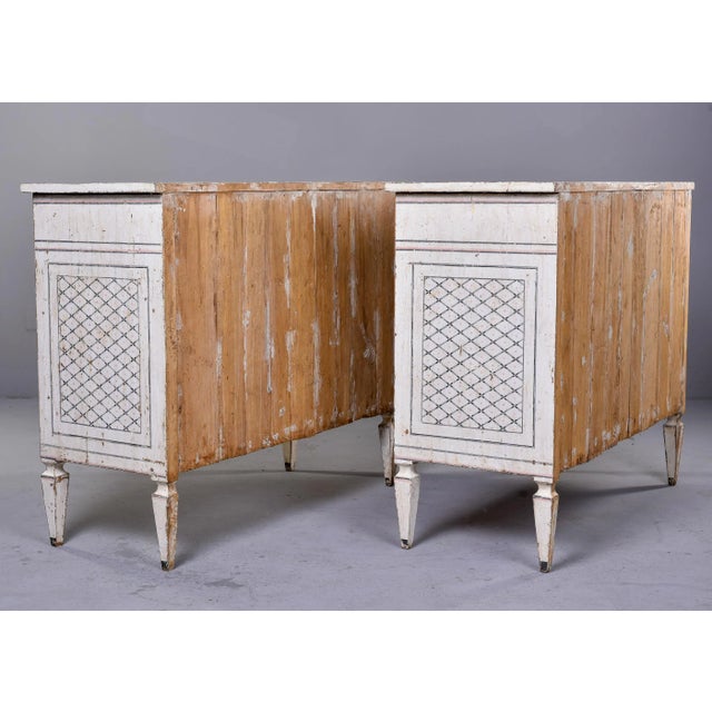 Mid 19th Century Italian Bologna Region White Painted Cabinets - Pair For Sale - Image 12 of 13