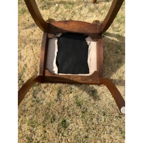 Set of 6 Mid 20th Century Regency Solid Cherry Dining Chairs Attributed to Henkel Harris For Sale - Image 10 of 10