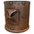 Brown French Arts and Crafts Pewter Bottle Carrier, 1960 For Sale - Image 8 of 8