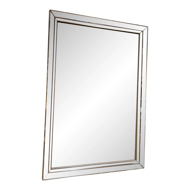 Venetian Hollywood Regency Wall Mirror Beveled Edges For Sale