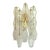 Contemporary Transparent “Poliedri” Murano Glass Gold Wall Sconce in Venini Style For Sale