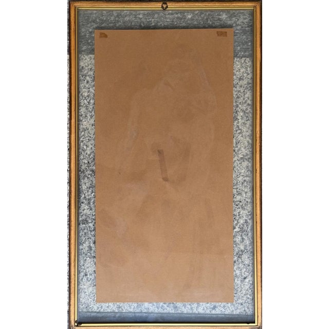 Venditti, Female Nude, 1970s, Mixed Media For Sale - Image 3 of 4