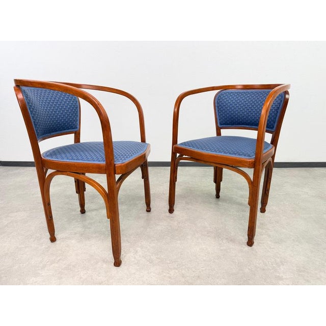 Vienna Secession Three-Piece Salon Suite Model No. 715 by Gustav Siegel from Jacob & Josef Kohn, 1890s, Set of 3 For Sale - Image 13 of 18