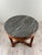 Mahogany side table with black marble top – Restoration period An elegant mahogany side table resting on three column legs...