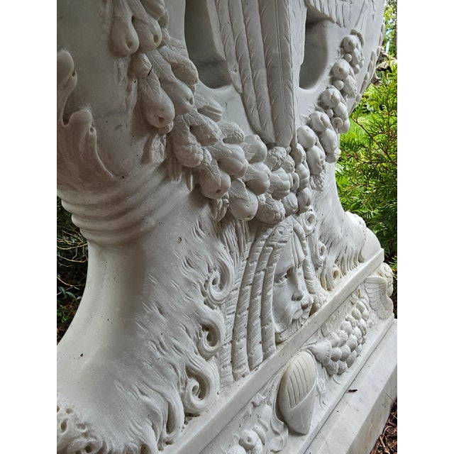Early 20th Century Antique Carved Marble Garden or Center Table For Sale - Image 10 of 12