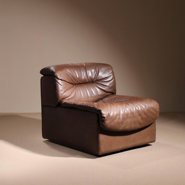 DS-14 Modular Sofa in Leather from de Sede, 1980s, Set of 4 For Sale - Image 14 of 18