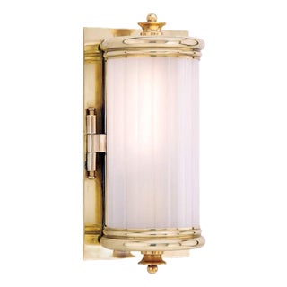 Open Box New Hudson Valley Lighting Bristol Bath & Vanity Wall Sconce Light Fixture Brass Finish For Sale