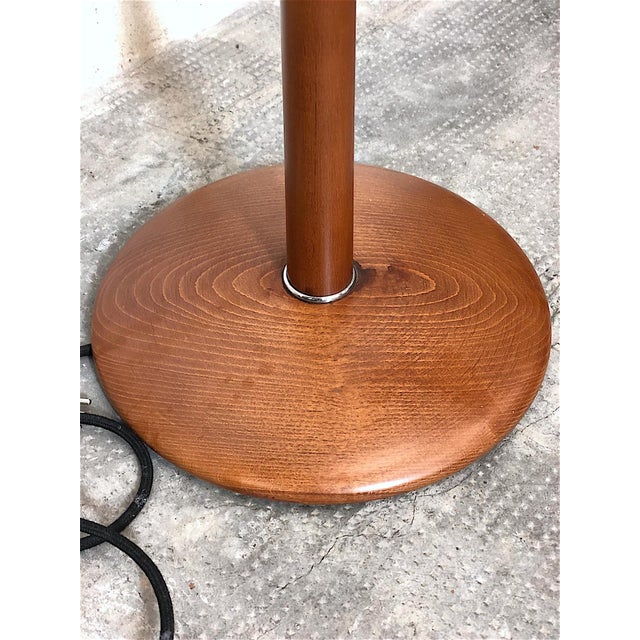 Wood Vintage Floor Lamp from Targetti, Italy, 1970s For Sale - Image 7 of 12