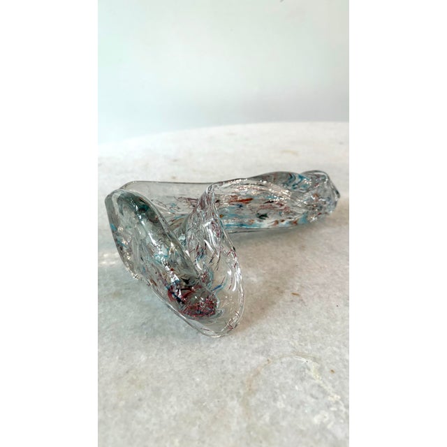 Mid-century Murano-style spatter or confetti glass.