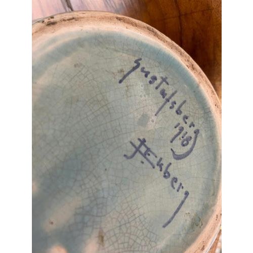 Table Lamp by Josef Ekberg for Gustavsberg, 1890s For Sale - Image 6 of 9