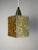 Hexagon Pendant Lamp in Brown and White Acrylic Glass with Granite Look by Roland Konst For Sale - Image 5 of 11