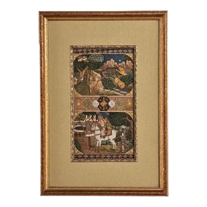 Islamic Miniature Illustrated Manuscript, Probably India, 19th Century or Later